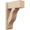 Ekena Millwork 7 1/2-in W x 16-in D x 24-in H Funston Block Rough Cedar Woodgrain TimberThane Outlooker, Primed Tan OUTUR075X16X24FST44RCPR - alternate 1